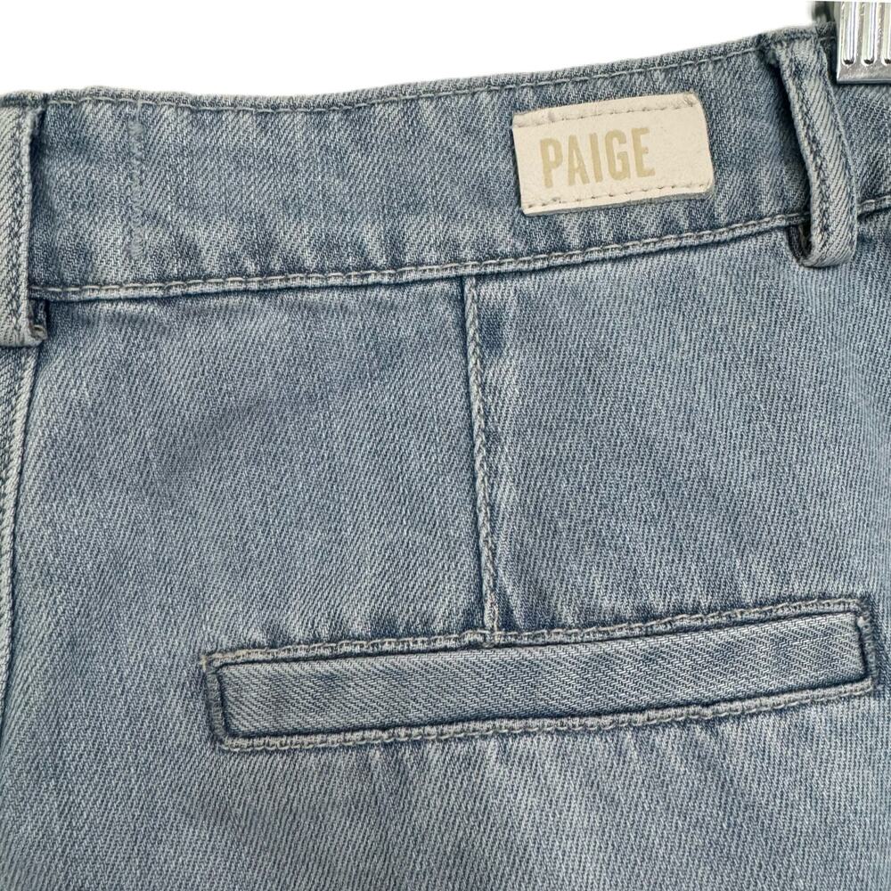 PAIGE Denim Clarice Culotte Jeans Light Fauna Blue Wash Size 28 Cropped Wide Leg - Picture 7 of 13